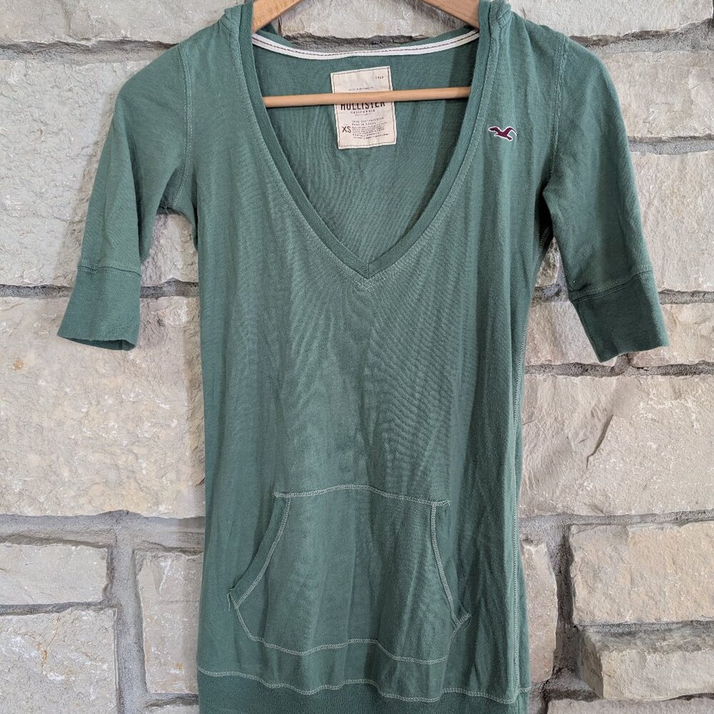 Hollister hooded tunic tee